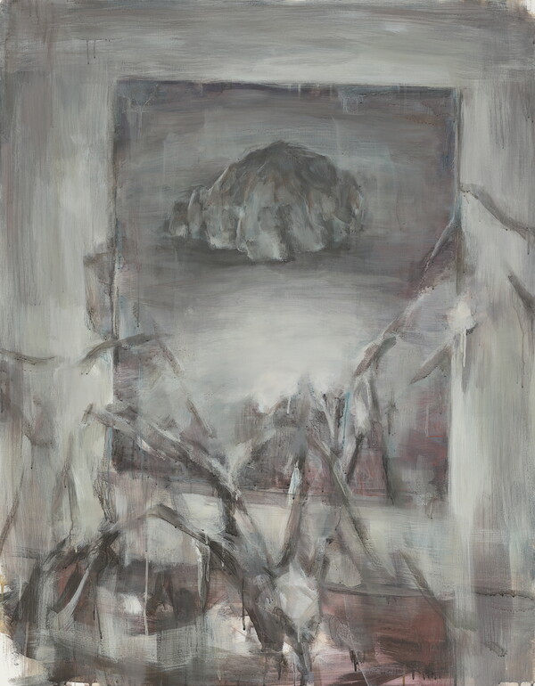 섬(An Islet), 2023, 캔버스에 아크릴릭 구아슈 Acrylic gouache on canvas, 117x91cm