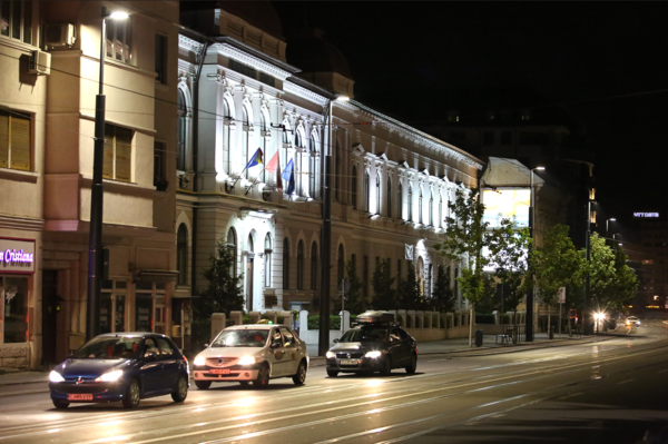 유니온 광장 주변의 도로.