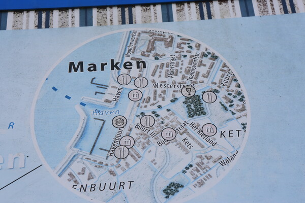 마르켄 마을 지도.