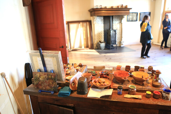 렘브란트의 물감들.