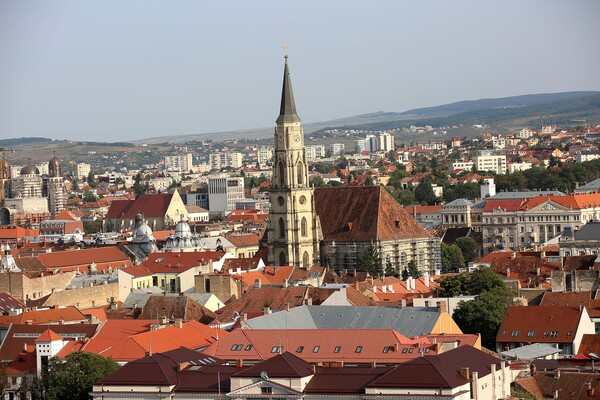 성채에서 바라본 도시 전경.