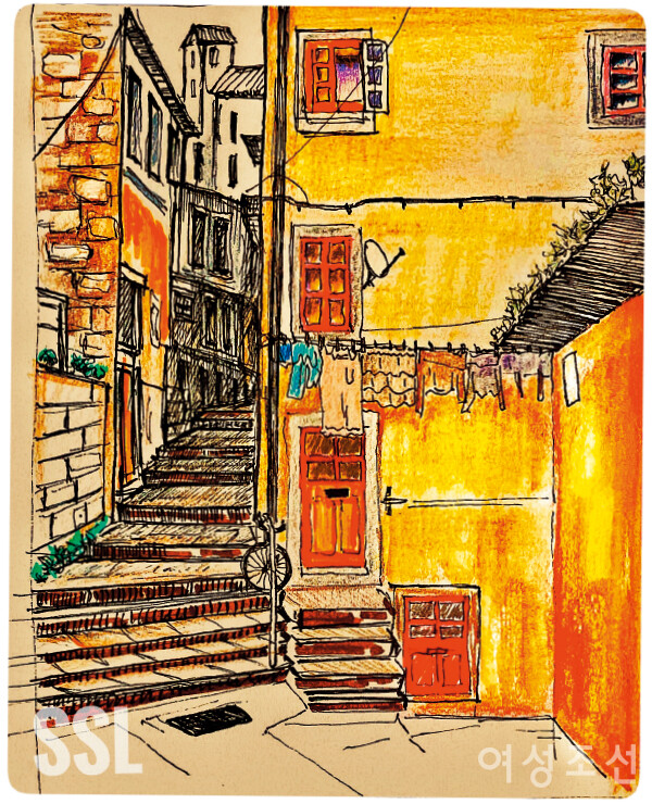 . 14*19㎝. pen and color pencil on paper. 