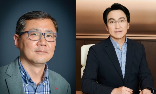 (왼쪽부터) 박홍근 사장, 윤장현 사장.